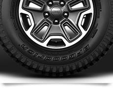 Control de la presión de los neumáticos del Jeep Wrangler 2015