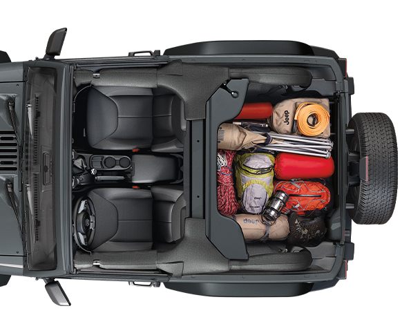 Espacio de carga del Jeep Wrangler 2016