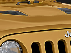 Capó con ventilación del Jeep Rubicon X 2014