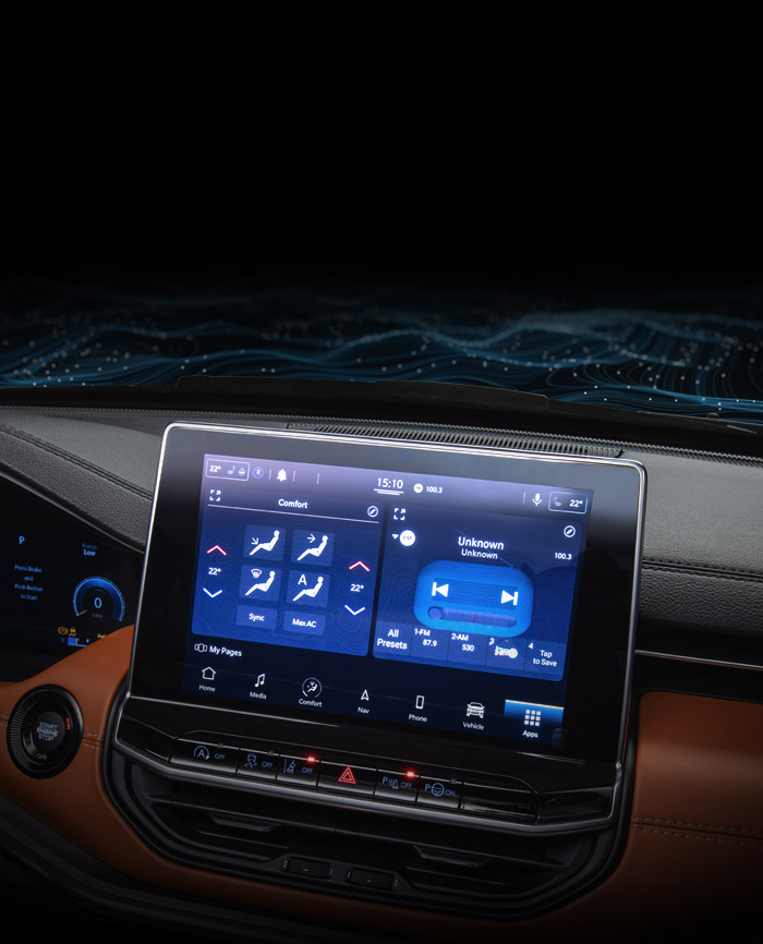 Tecnología del Jeep® Compass 2022 Uconnect® y comodidades inalámbricas