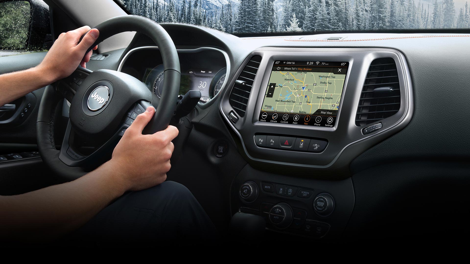 Tecnología del Jeep® Cherokee 2023 | Uconnect 4C NAV y SiriusXM